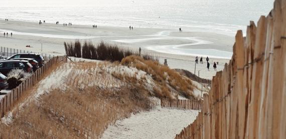 Amsterdam Beach in winter time